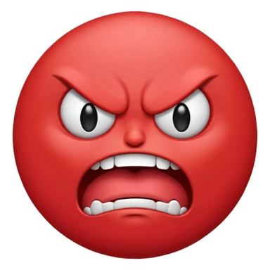 gum adel angry mad and red sticker