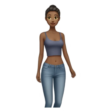 Slim fit girl sticker