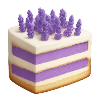 Lavender cake sticker