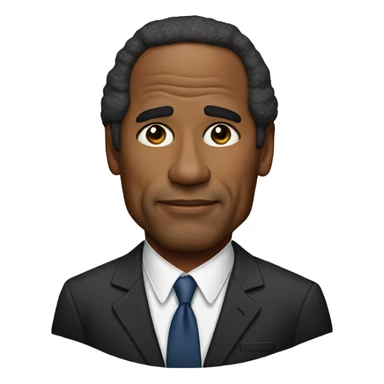 oj simpson sticker