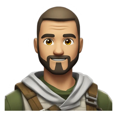 Davidos skin Fortnite style ninja sans barbe sticker