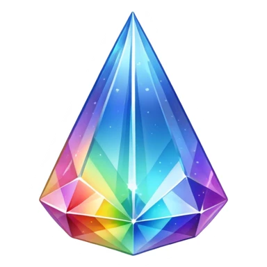 Rainbow prism Skyshard crystal sticker