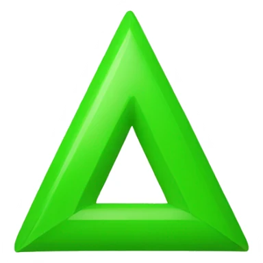 green triangle pointing up sticker
