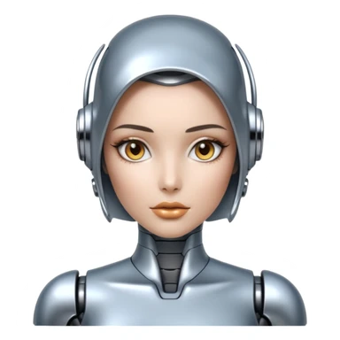 Sexy robot girl sticker
