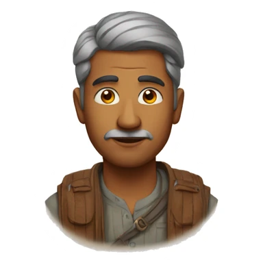 indian man coming back from the states sticker