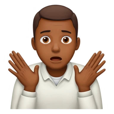 Man choking himself with his hands sticker