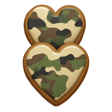 Tactical cookie heart sticker