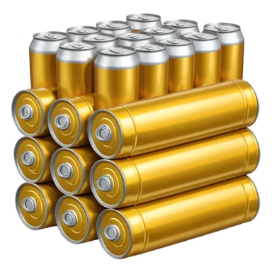 stack of many beer cans sticker