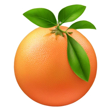 Grapefruit with leaves sticker