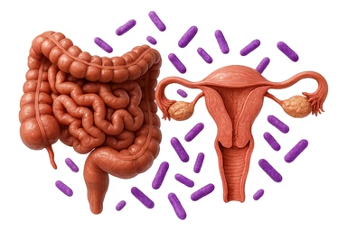 intestino umano anatomico realistico accanto ad un utero umano anatomico realistico, dietro i due organi fluttuano batteri intestinali con questo colore: #971ef1, iperrealistico 4k
isolata su sfondo bianco sticker