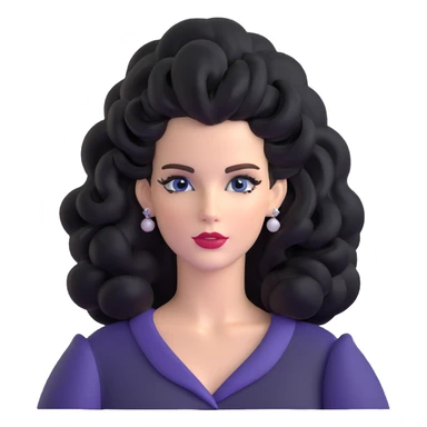 Lana Del Rey with big hair and signature style sticker