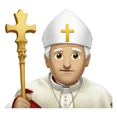 Sneaky pope sticker
