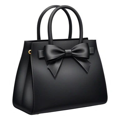black bag with bows on the handles sticker