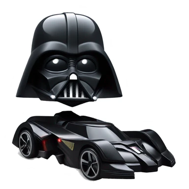 Darth Vader themed sporty Batman rc car  sticker