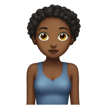 Mixed girl kissing black girl sticker