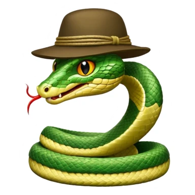 snake with hat sticker