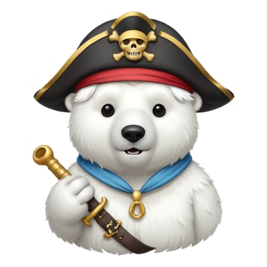 polar bear with pirate hat























 sticker