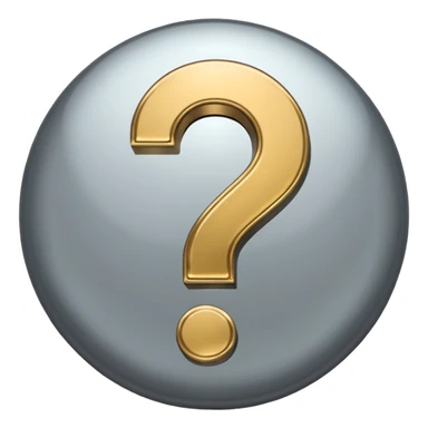 Question mark character sticker