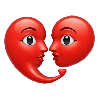 Question mark with a kiss  sticker
