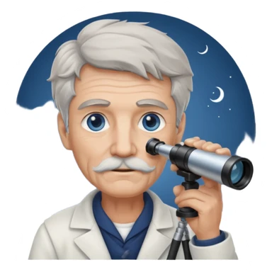 old sailor with a telescope sticker