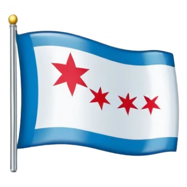 Chicago flag sticker