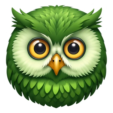 Green Owl sticker