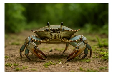 Crab sticker