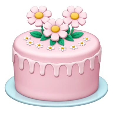 baby pink cake sticker