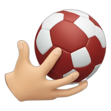 Handball football sticker