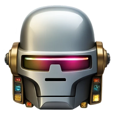 Reed LED DaftPunk-style robot talk box sticker