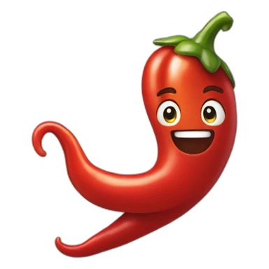 spicy pepper that runs sticker