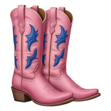 pink cow girl boots sticker