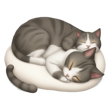 Mom-cat-sleeping sticker