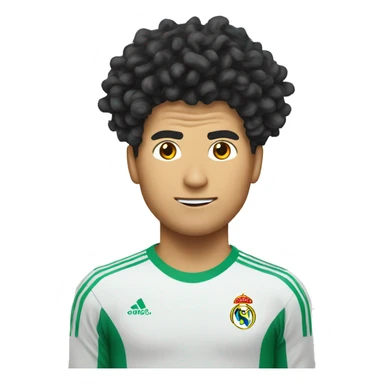 Ronaldo noodle hair sticker