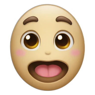 caca qui tire la langue sticker