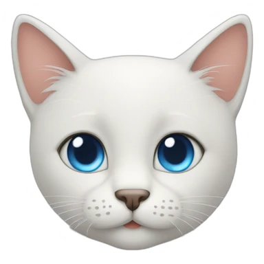 handsome blue eyes man with cute cat sticker