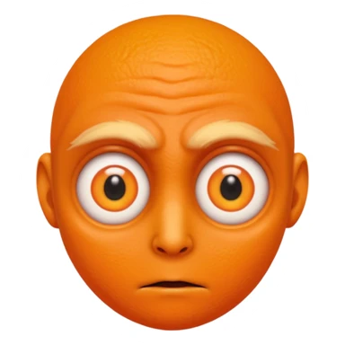 orange mutant human sticker
