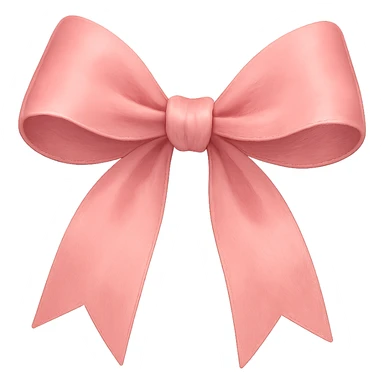 digital illustration of a pink bow, no background sticker