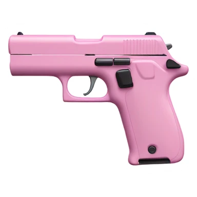 Baby pink gun sticker