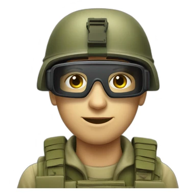 israeli soldier with vr glasses sticker