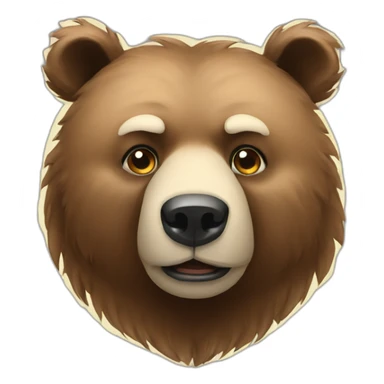 russian bear sticker