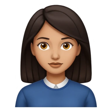 Dormir cabelo preto pele morena clara mulher sticker