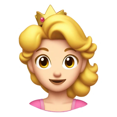 Princess peach head  sticker