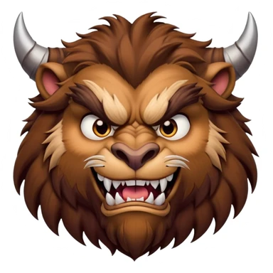 Beast from beauty and the beast  sticker