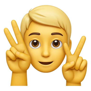 Please create a 3D emoji that shows the number 1 using fingers. I’d like it to resemble the iPhone emoji style! sticker