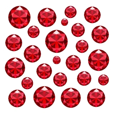 Ruby glitter RED sticker
