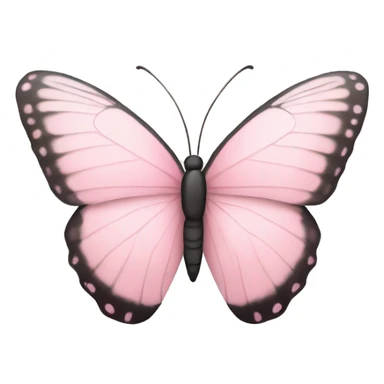 Light Pink butterfly sticker
