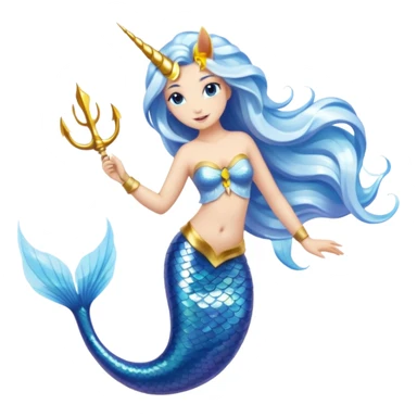 mermaid unicorn hybrid sticker