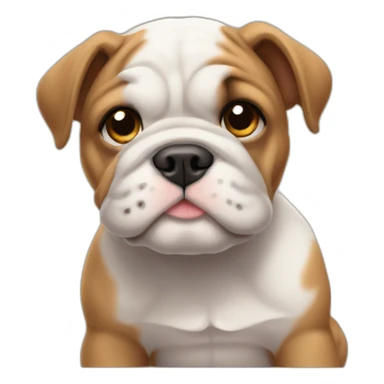 bulldog puppy sticker