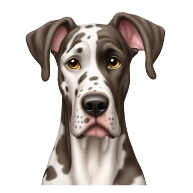 Great dane brown Merle sticker